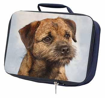 Border Terrier Navy Insulated School Lunch Box/Picnic Bag