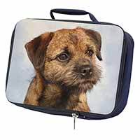 Border Terrier Navy Insulated School Lunch Box/Picnic Bag