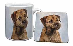 Border Terrier Mug and Coaster Set