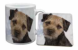 Border Terrier Dog Mug and Coaster Set