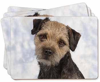 Border Terrier Dog Picture Placemats in Gift Box