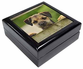 Border Terrier Puppy Dog Keepsake/Jewellery Box