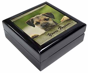 Border Terrier Puppy Dog "Yours Forever..." Keepsake/Jewellery Box