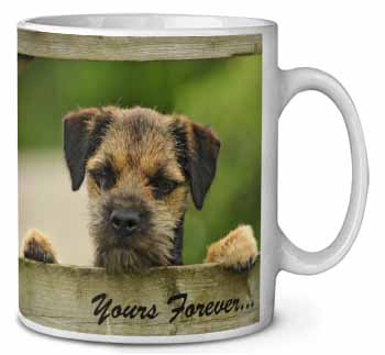 Border Terrier Puppy Dog "Yours Forever..." Ceramic 10oz Coffee Mug/Tea Cup