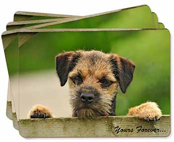 Border Terrier Puppy Dog "Yours Forever..." Picture Placemats in Gift Box