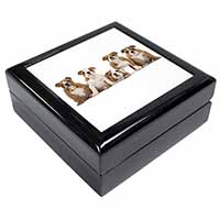 Bulldog Puppy Dogs Keepsake/Jewellery Box