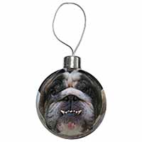 Bulldog Christmas Bauble