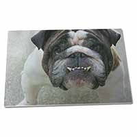 Large Glass Cutting Chopping Board Bulldog