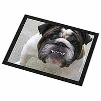 Bulldog Black Rim High Quality Glass Placemat