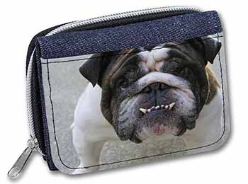 Bulldog Unisex Denim Purse Wallet