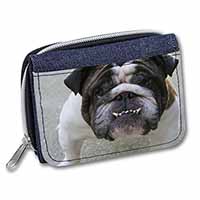 Bulldog Unisex Denim Purse Wallet