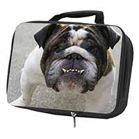 Bulldog Black Insulated School Lunch Box/Picnic Bag