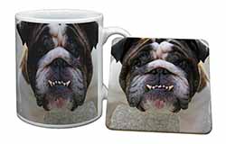 Bulldog Mug and Coaster Set