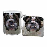 Bulldog Mug and Coaster Set