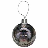 Bulldog "Yours Forever..." Christmas Bauble