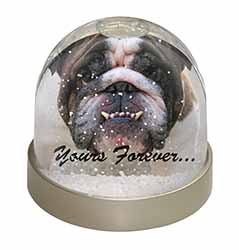 Bulldog "Yours Forever..." Snow Globe Photo Waterball