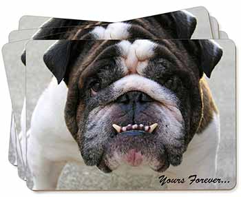 Bulldog "Yours Forever..." Picture Placemats in Gift Box