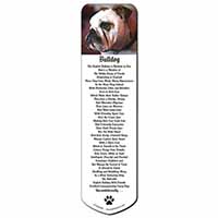 Bulldog Dog Bookmark, Book mark, Printed full colour