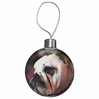 Bulldog Dog Christmas Bauble