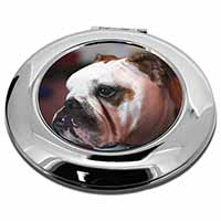 Bulldog Dog Make-Up Round Compact Mirror