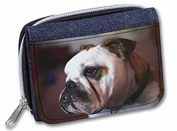 Bulldog Dog Unisex Denim Purse Wallet