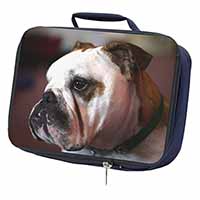 Bulldog Dog Navy Insulated School Lunch Box/Picnic Bag
