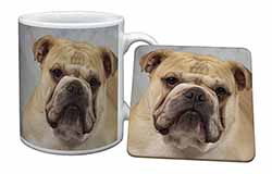 Bulldog Mug and Coaster Set