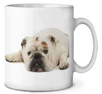 White Bulldog Ceramic 10oz Coffee Mug/Tea Cup