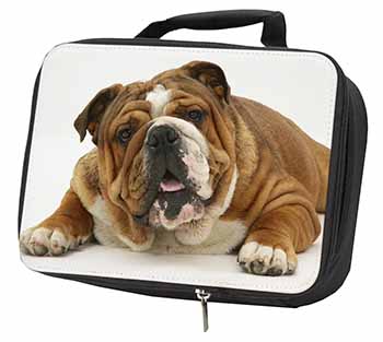 Beautiful Tan Bulldog Black Insulated School Lunch Box/Picnic Bag