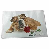 Large Glass Cutting Chopping Board Bulldog+Rose 