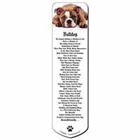 Bulldog Bookmark, Book mark, Printed full colour