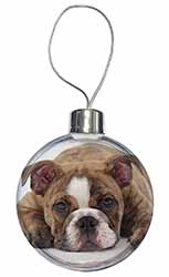 Bulldog Christmas Bauble