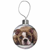 Bulldog Christmas Bauble