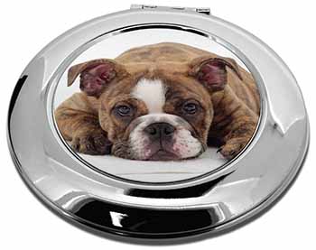 Bulldog Make-Up Round Compact Mirror