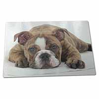 Large Glass Cutting Chopping Board Bulldog