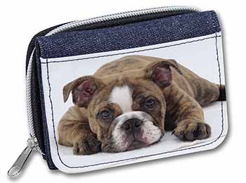 Bulldog Unisex Denim Purse Wallet