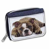 Bulldog Unisex Denim Purse Wallet