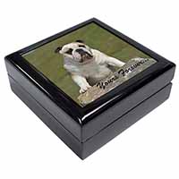 A Proud Bulldog "Yours Forever..." Keepsake/Jewellery Box