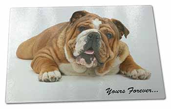 Large Glass Cutting Chopping Board Bulldog 