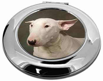 Bull Terrier Dog Make-Up Round Compact Mirror