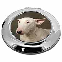 Bull Terrier Dog Make-Up Round Compact Mirror