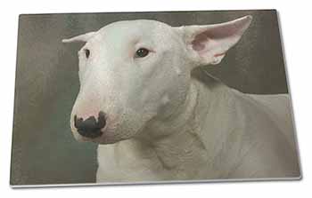 Large Glass Cutting Chopping Board Bull Terrier Dog