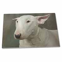 Large Glass Cutting Chopping Board Bull Terrier Dog