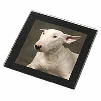 Bull Terrier Dog Black Rim High Quality Glass Coaster