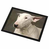 Bull Terrier Dog Black Rim High Quality Glass Placemat