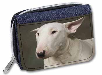 Bull Terrier Dog Unisex Denim Purse Wallet