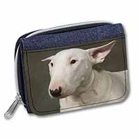 Bull Terrier Dog Unisex Denim Purse Wallet