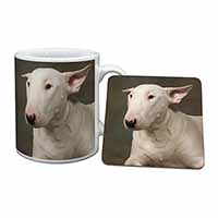 Bull Terrier Dog Mug and Coaster Set