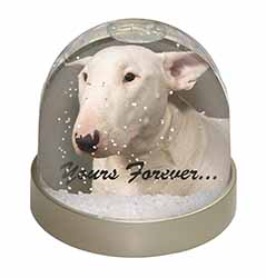 Bull Terrier Dog "Yours Forever" Snow Globe Photo Waterball