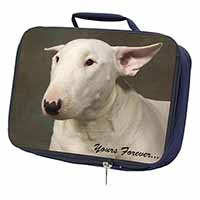 Bull Terrier Dog "Yours Forever" Navy Insulated School Lunch Box/Picnic Bag